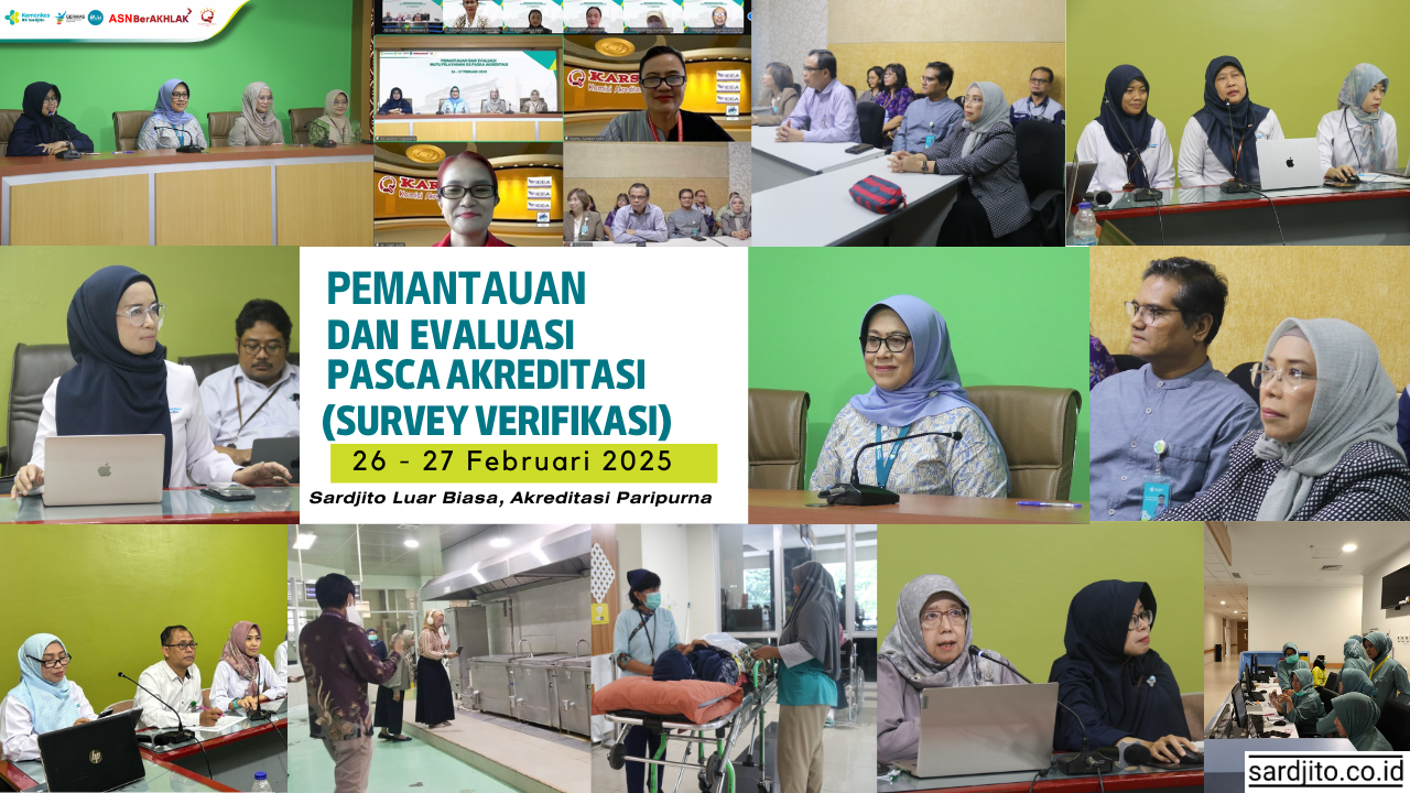 PERTAHANKAN MUTU LAYANAN, SARDJITO LAKUKAN PEMANTAUAN DAN EVALUASI MUTU PELAYANAN RUMAH SAKIT PASKA AKREDITASI