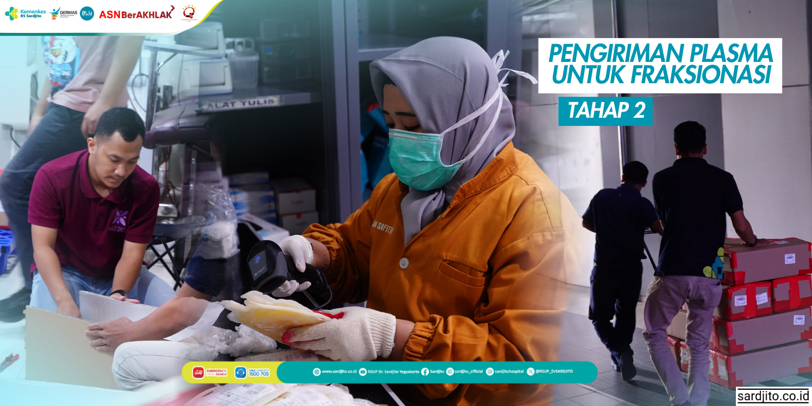 PENGIRIMAN PLASMA DARAH UNTUK FRAKSIONASI TAHAP 2