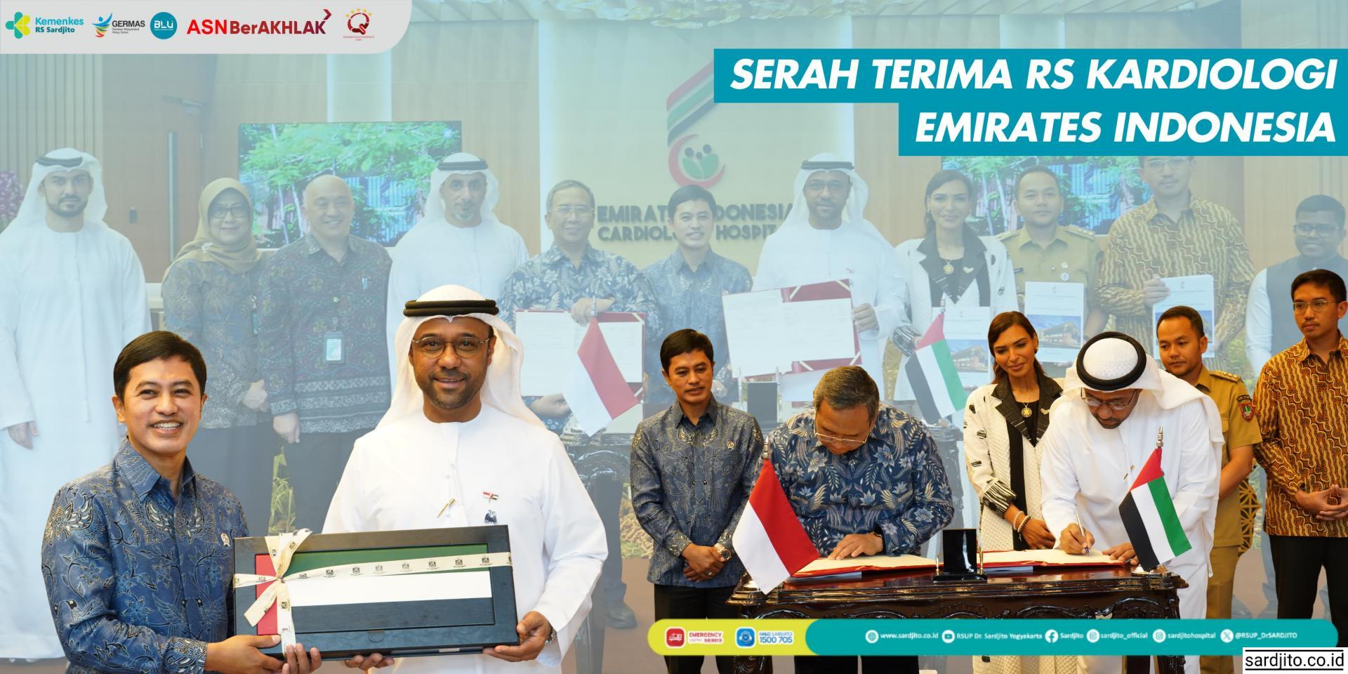 SERAH TERIMA RS KARDIOLOGI EMIRATES INDONESIA