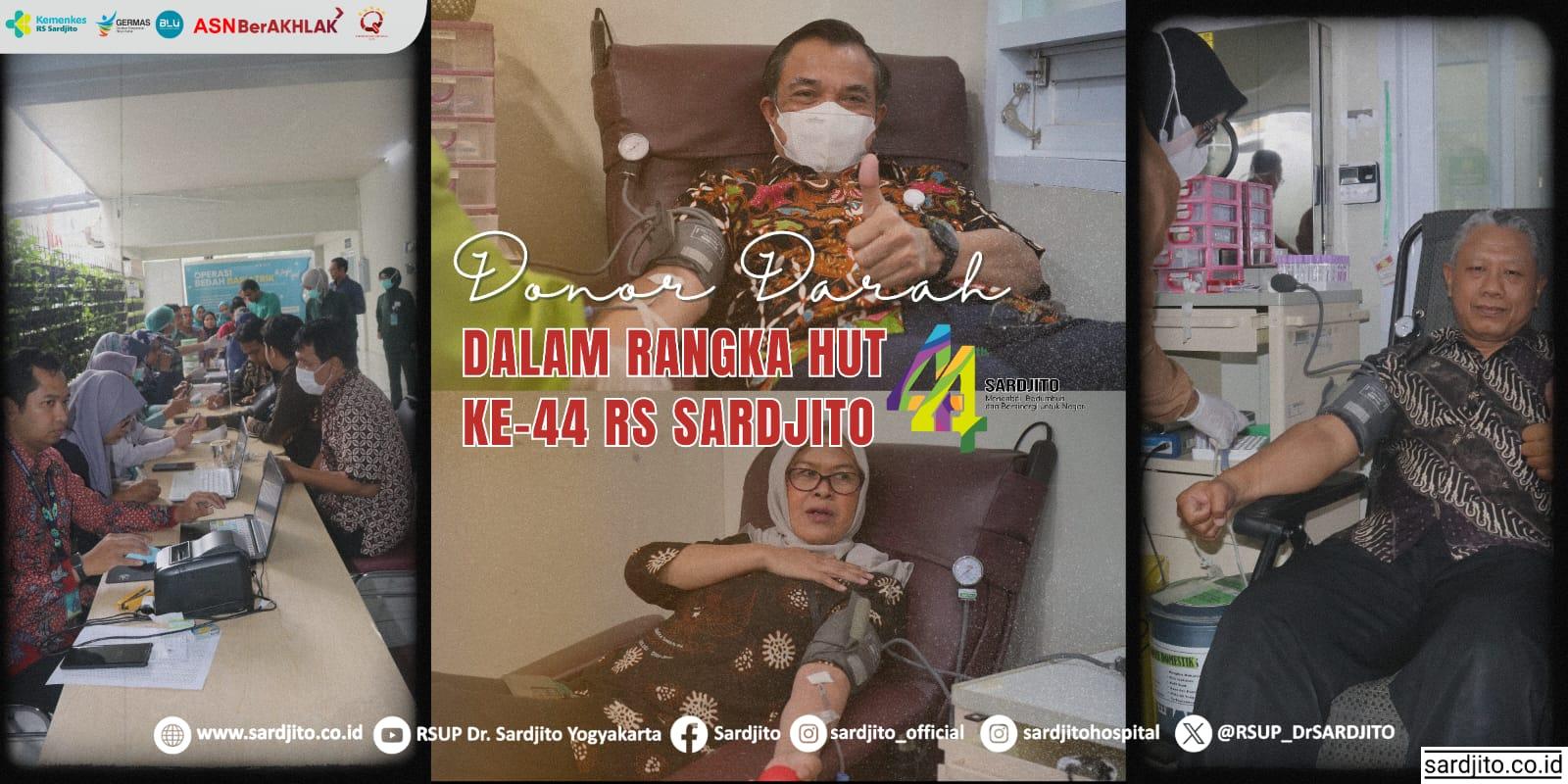 DONOR DARAH WARNAI PERINGATAN HUT KE-44 RS SARDJITO